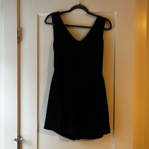 Club Monaco Black V-Neck Romper